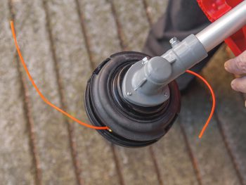 Lawnmower head trimmer for grass
